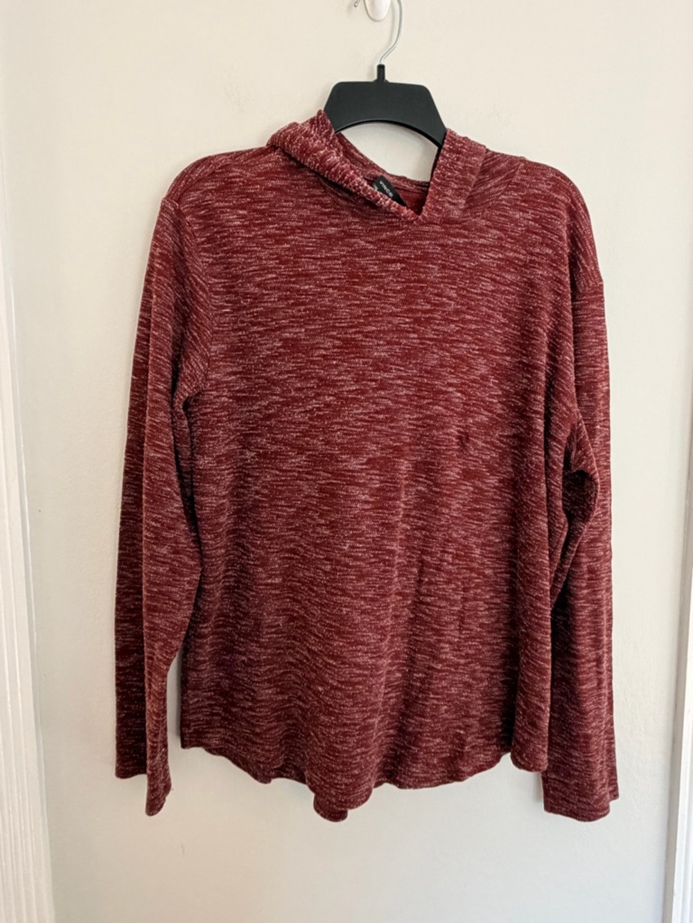 Vince Marled Red Hooded Twill Sweater Men’s Medium